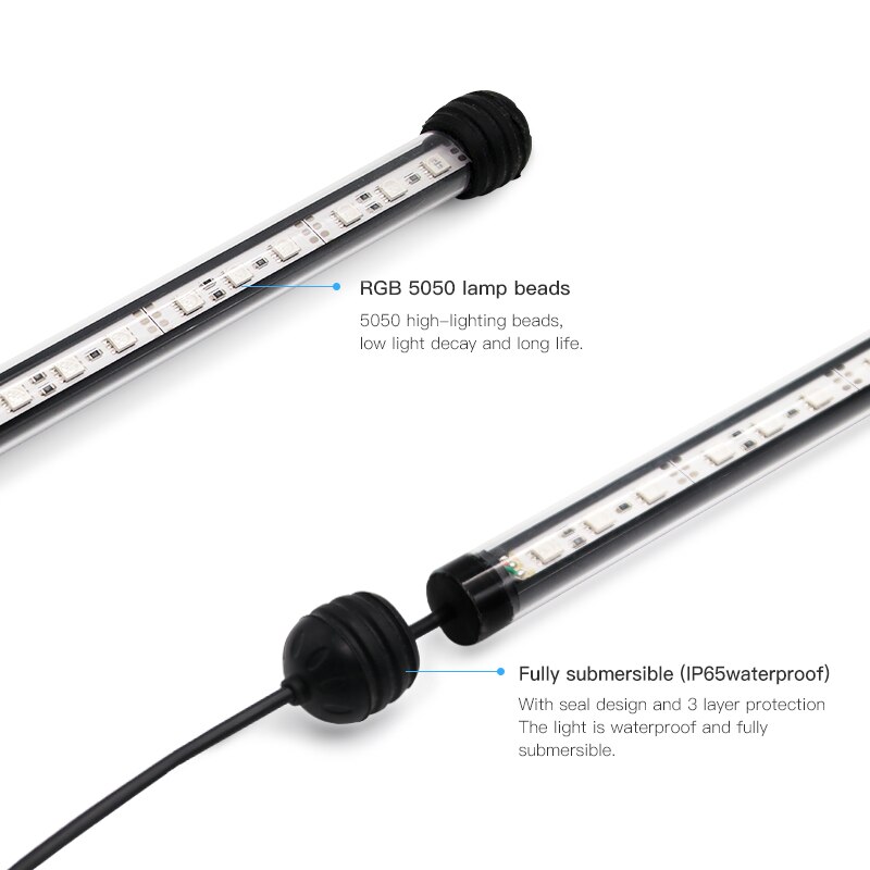 Zhongji RGB LED Licht Für Aquarium Beleuchtung Marine Wasserdichte Hintergrundbeleuchtung in Aquarium LED Beleuchtung Für Aquarium Lampe LED-leuchten