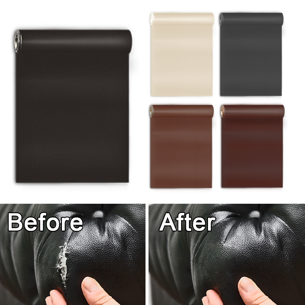 Remendo de reparo de couro autoadesivo sofá preto adesivo de couro do plutônio para móveis mesa cadeira roupas assentos de carro sacos de sapato remendo de correção