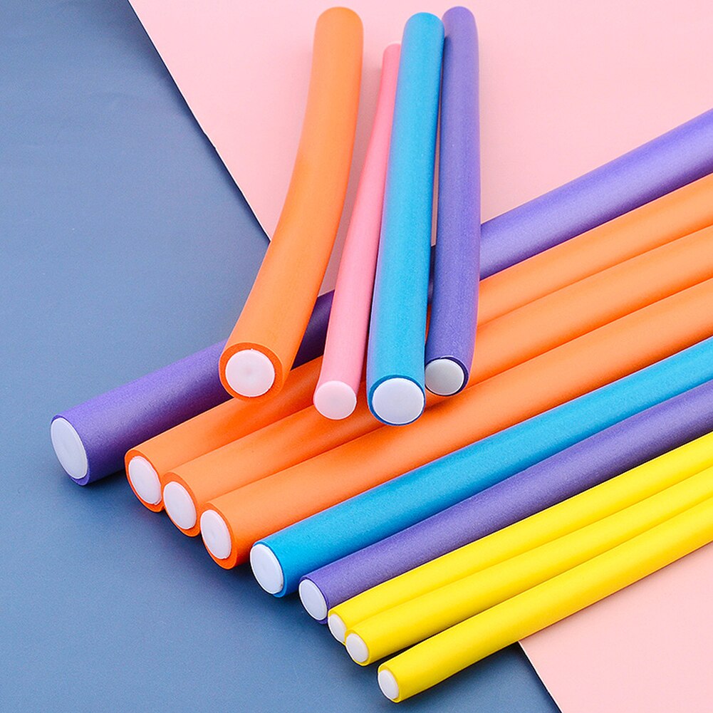 Bâtonnets à friser flexibles et simples, 10 pièces, sans chaleur ni électricité, pour boucler les cheveux, en mousse souple, à la , à faire soi-même