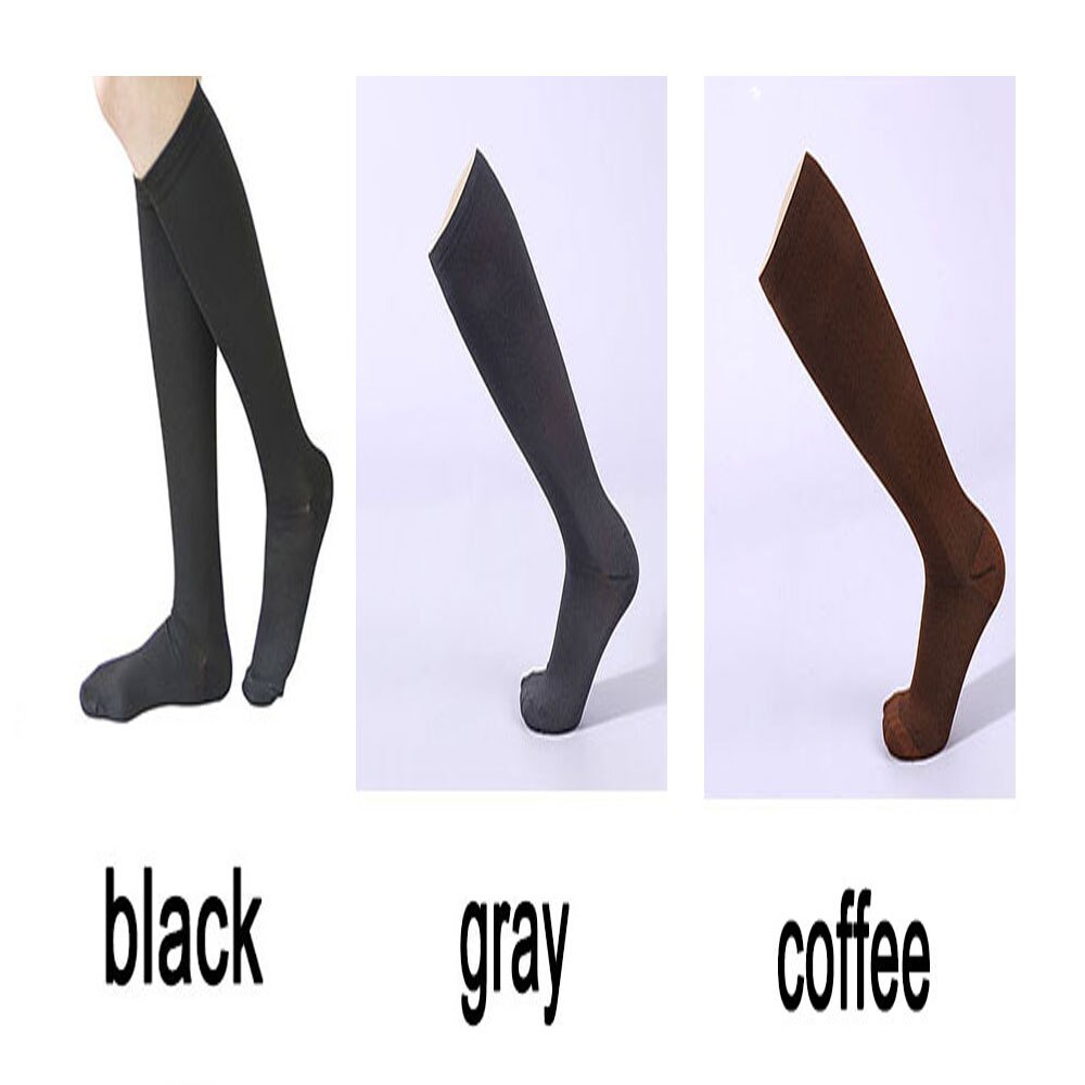 Nylon Unisex Stockings Compression Stockings Pressure Varicose Vein Stocking knee high Leg Support Stretch Pressure Circulation