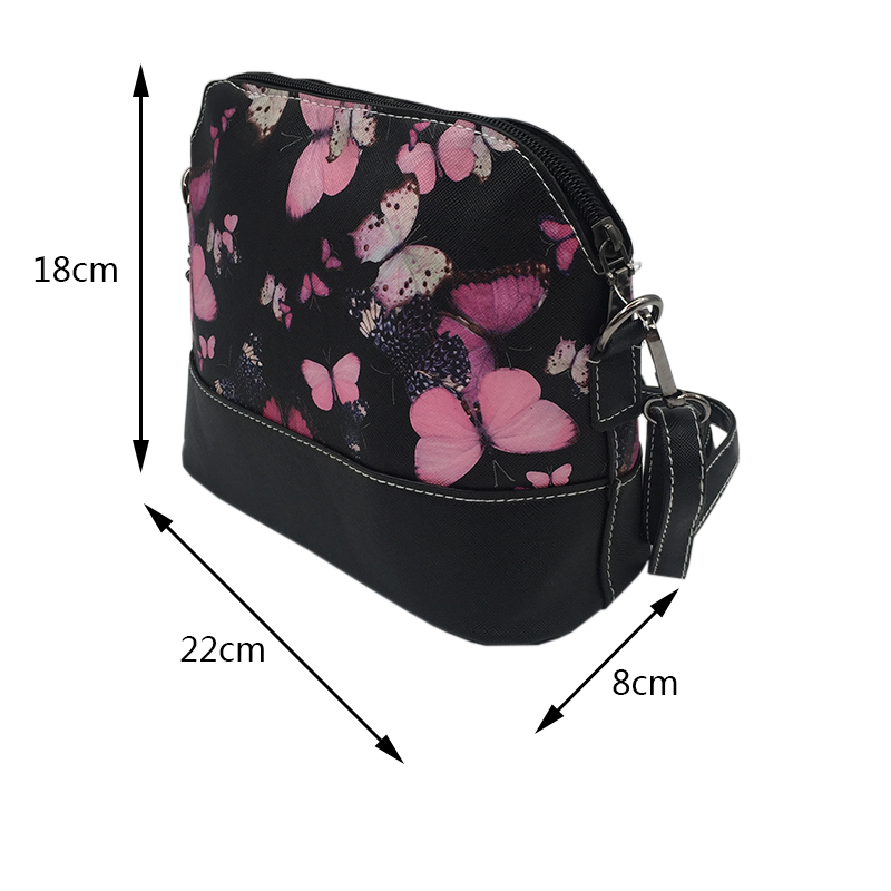 Luxe Handtassen Vrouwen Tassen Lederen Messenger Schoudertas Crossbody Tassen Voor Vrouwen Tas Met Vlinder Dragonfly Bloemen