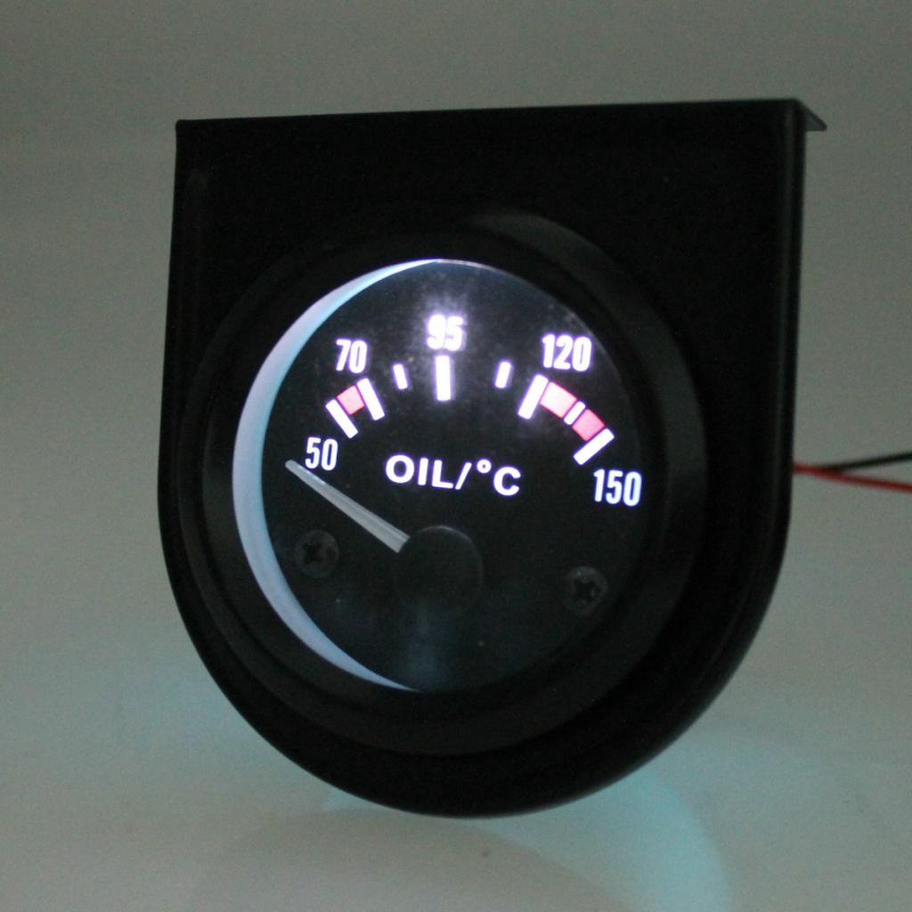 Analog Digital Electric Oil Temperature Gauge Display Sensor Temp Meter