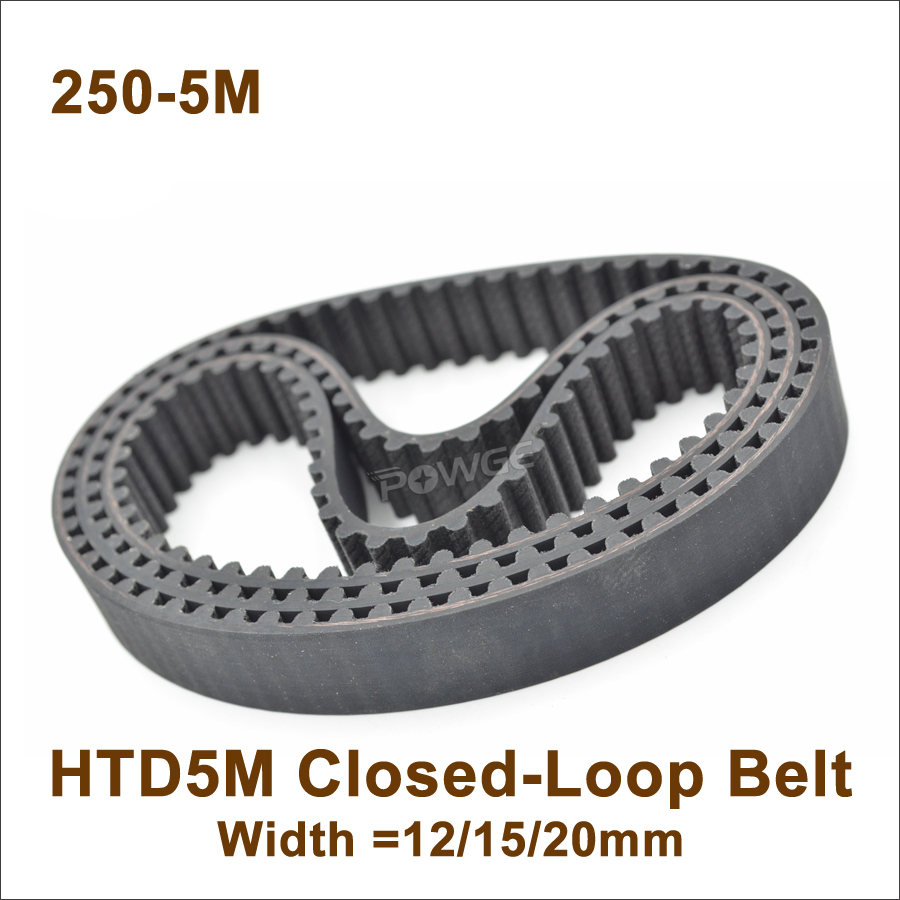 HTD 3M distributieriem breedte 6/10/15/20/25/30mm Rubber gesloten lus