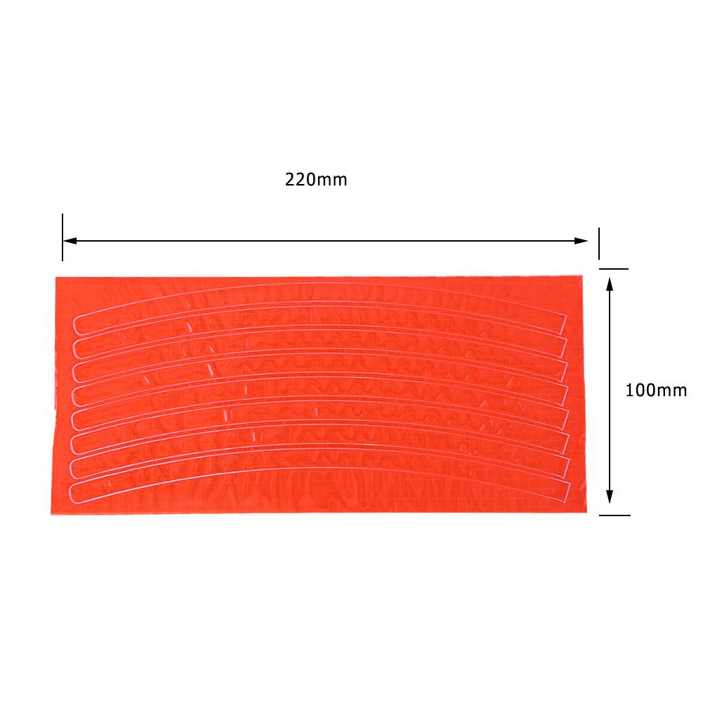 Road Bike Warning Spoke Safety Reflector light MTB Bicycle Wheel Rim Reflective Clip reflector light Cycling Accessories: 8pcs Orange