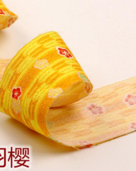 Handgemaakte ambachtelijke patchwork japanse wind retro crêpe katoenen kimono lint 4cm*92cm patch naaien tilda doek: 8