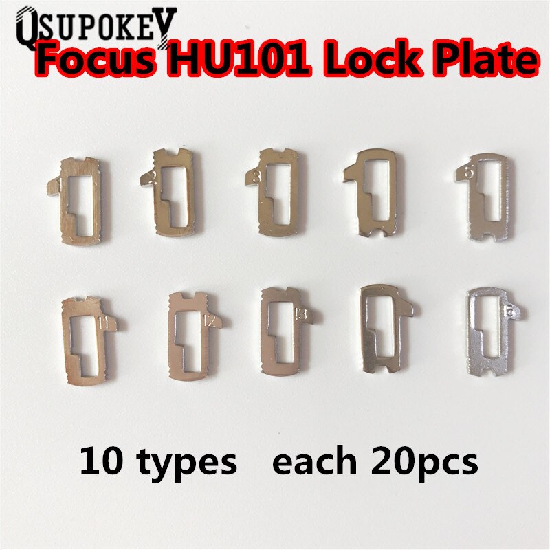 200pcs/lot HU101 Car Lock Reed Plate For Ford Focus Fiesta Ecosport Brass Material Locksmith Tools Car Lock Repair Kit