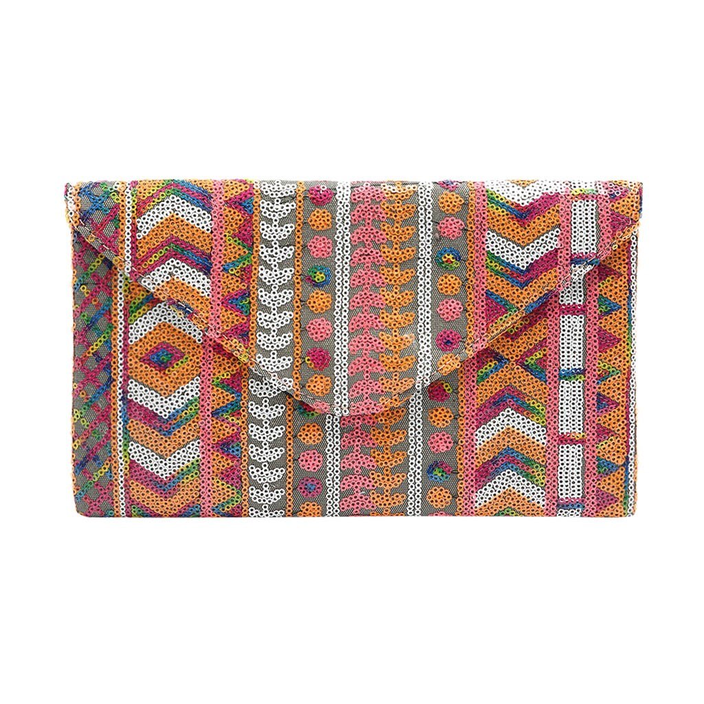 Dames Pailletten Eenvoudige Clutch Bag Mode Toevallige Portemonnee Avondtasje Covers Portemonnee Kleurrijke Multicolor Lange Sectie Bag # g30: D