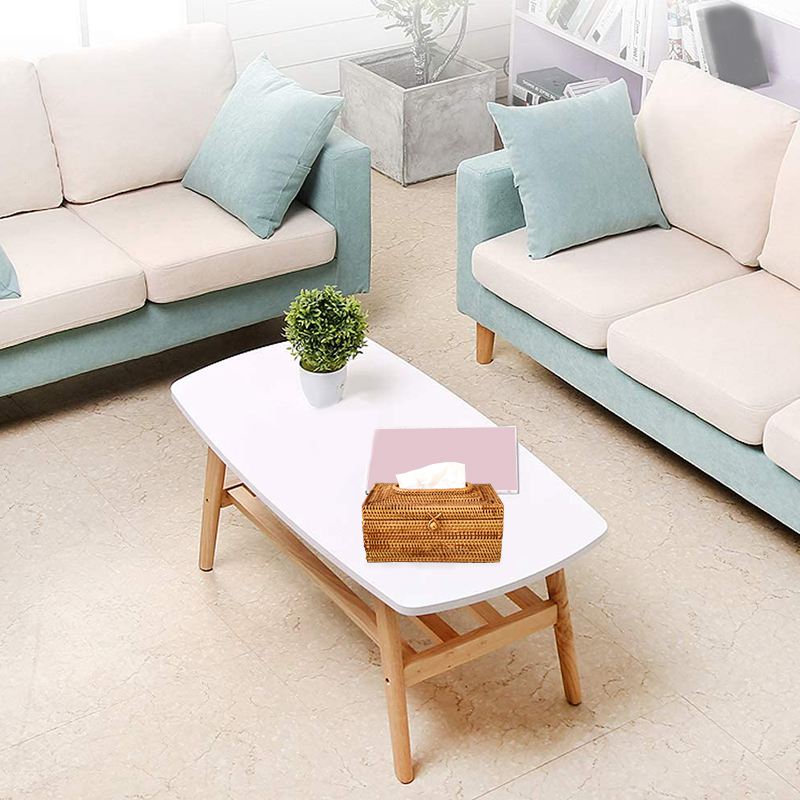 Paper Rack Rattan Tissue Box Home Decoration Handmade Desktop Tissue Container Napkin Storage Case
