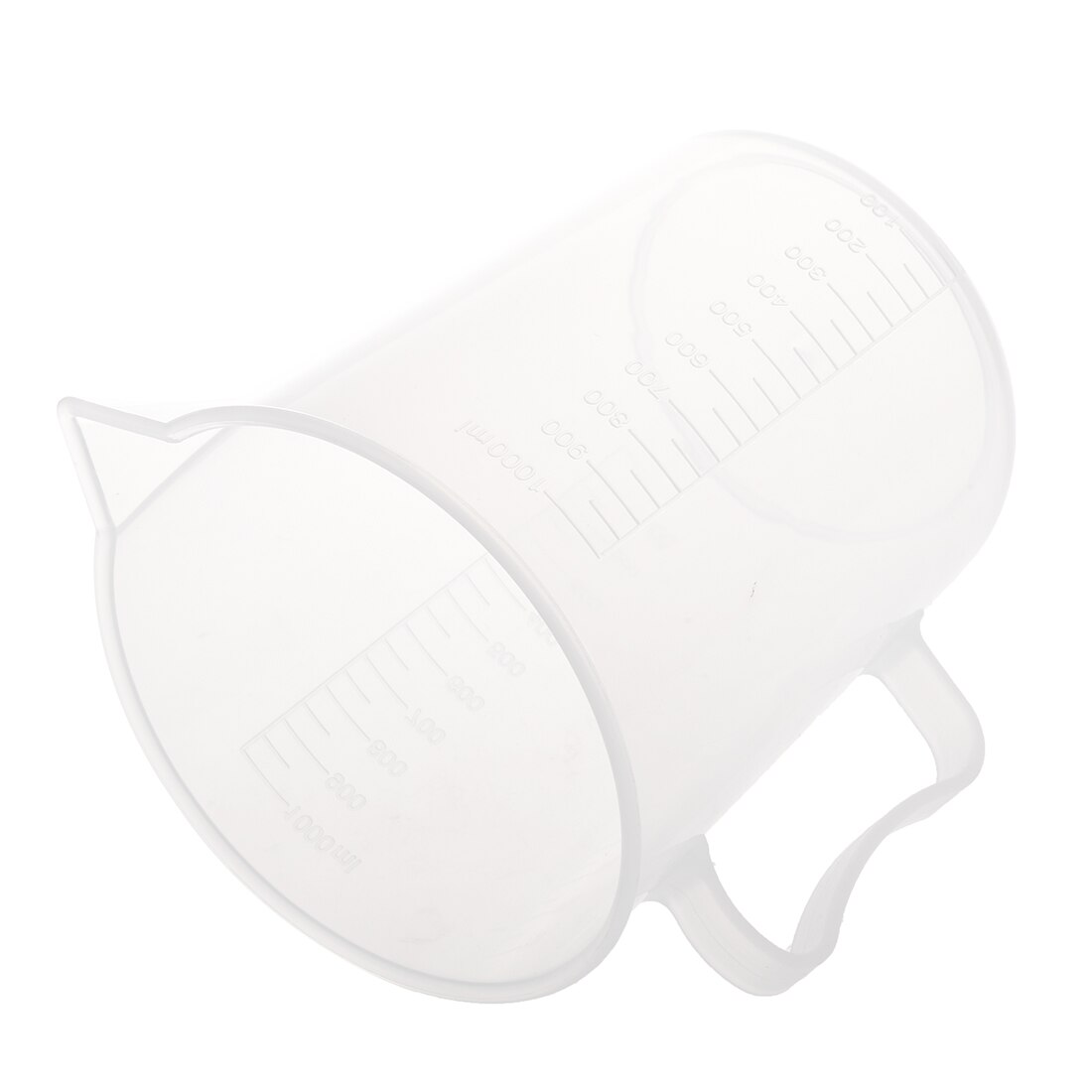 1000mL Large Capacity Clear Plastic Graduated Laboratory Measuring Set Beaker