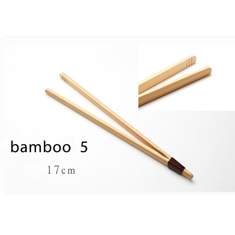 1Pcs Bamboo/Ebony Tea Clips Tea set wooden tweezers Anti-scalding tea clip for teacup: Bamboo-5