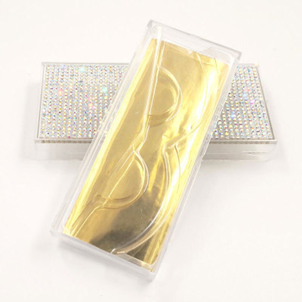 Empty Diamon Eyelash Case Glitter Paper Plastic Eyelash Packaging Box False Eyelash Storage Box With Clear Tray For Eyelash Care: 4