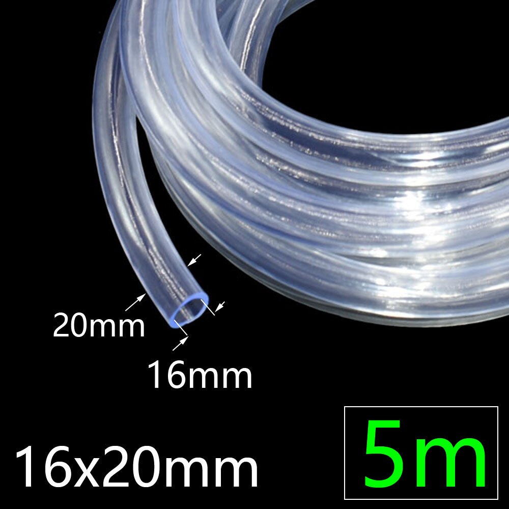 4/6/8/12/16/20/25Mm Tuin Watering Slang Transparante Flexibele Pvc plastic Pijp Water Beregening 1/4 3/8 1/2 3/4 1": 20mm