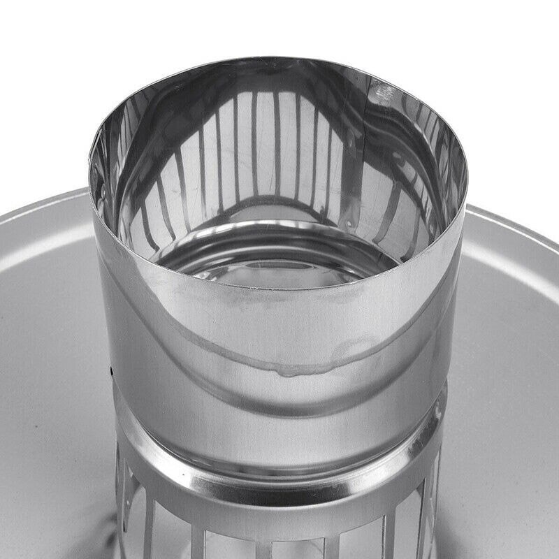 4/6/8 Inch Stove Pipe Chimney Cap Fireplaces Rain Hat Smokeware Zinc Alloy Mushroom-shaped