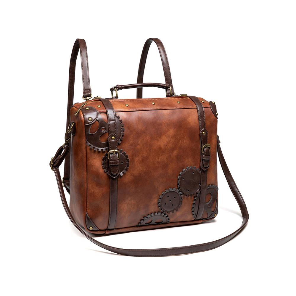 Steampunk-sac à main Vintage gothique, grand sac Rock rétro, sacoche à épaule en cuir, nouvelle Halloween