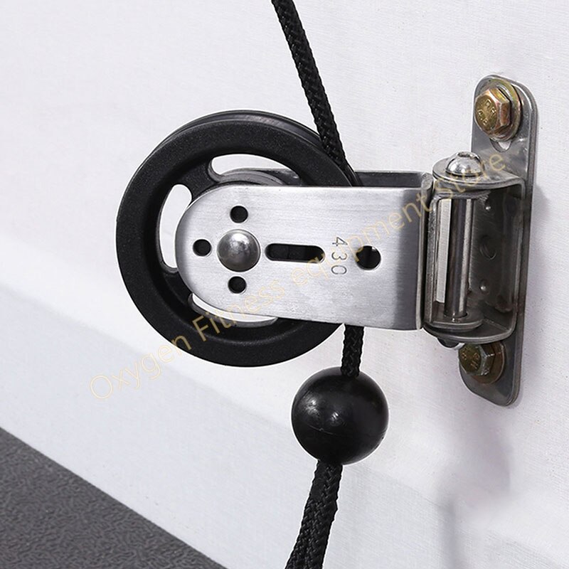 Fitness Pulley Cable System Aluminum Alloy Nylon Grooved Pulley Wall-mounted Rotating Silent Pulley DIY Lat Pulldown Attachments