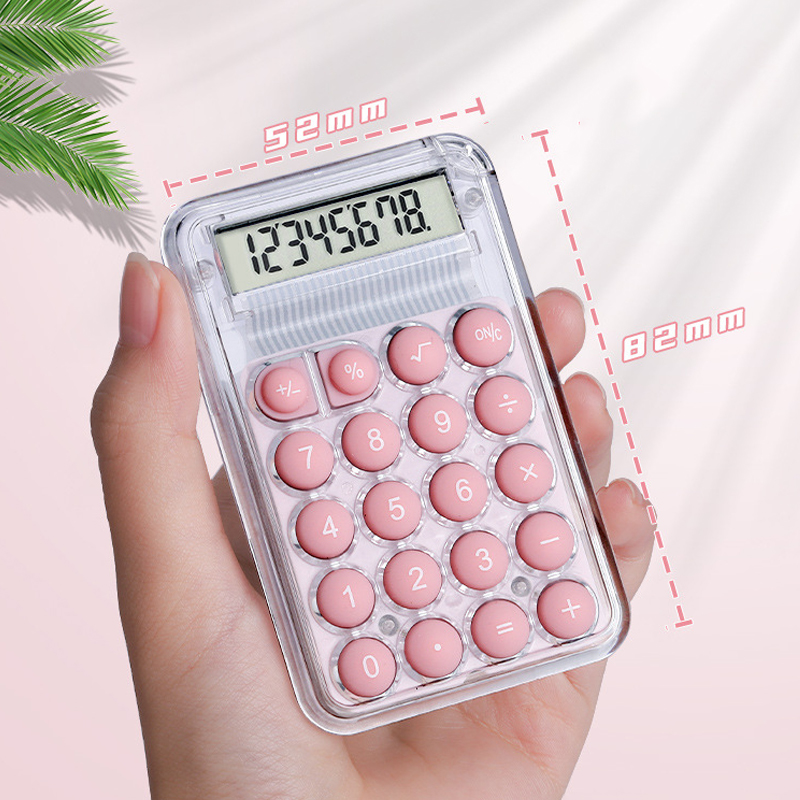 Calculadora silenciosa bonita, versión Mini, calculadora portátil pequeña auxiliar de aprendizaje, suministros para el regreso a la escuela, estudiantes/finanzas: YELLOW