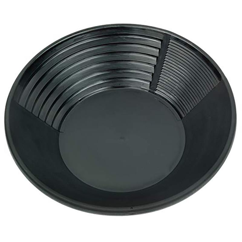 Bassin d'or en plastique pépite minière Pan double Riffle dragage prospection rivière outil directe: Black