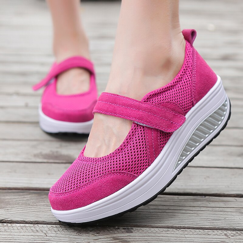 Sneakers Women Fitness Shoes Anti-skid Breathable Walking Shoes Chaussure Fitness Toning Sport Shoes Feminino Shoes For Women's