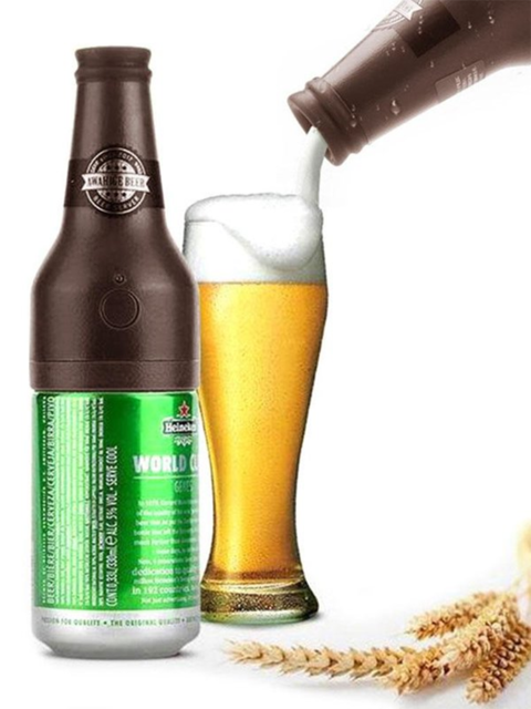 Ultrasonic Beer Foamer Bottle Shape Foam Maker Portable Outdoor Party Beer Bubbler For Canned Bottled Beer Green: Default Title