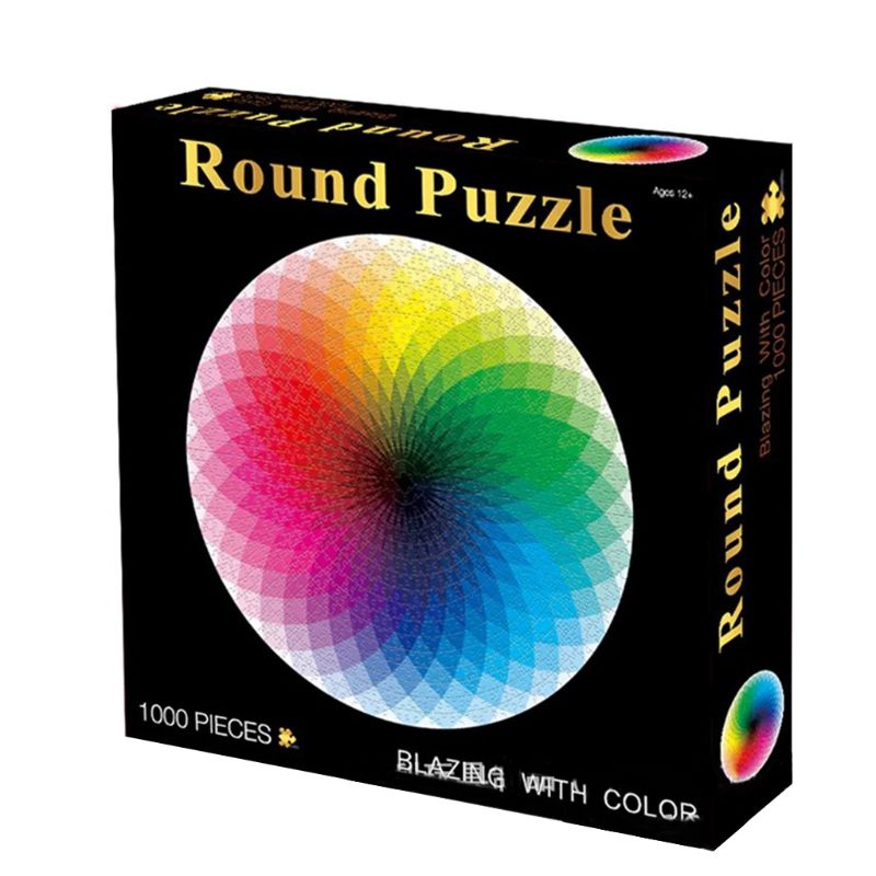1000 Pcs/Pack Puzzles for Adults Round Jigsaw for Home Decoration