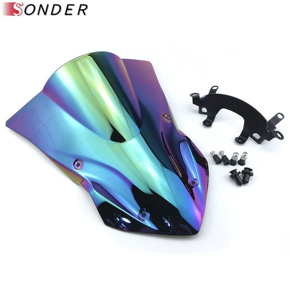Windshield Windscreen for Kawasaki Z900 Parts Motorcycle Double Bubble Z 900 17 18 19 Screen accessories