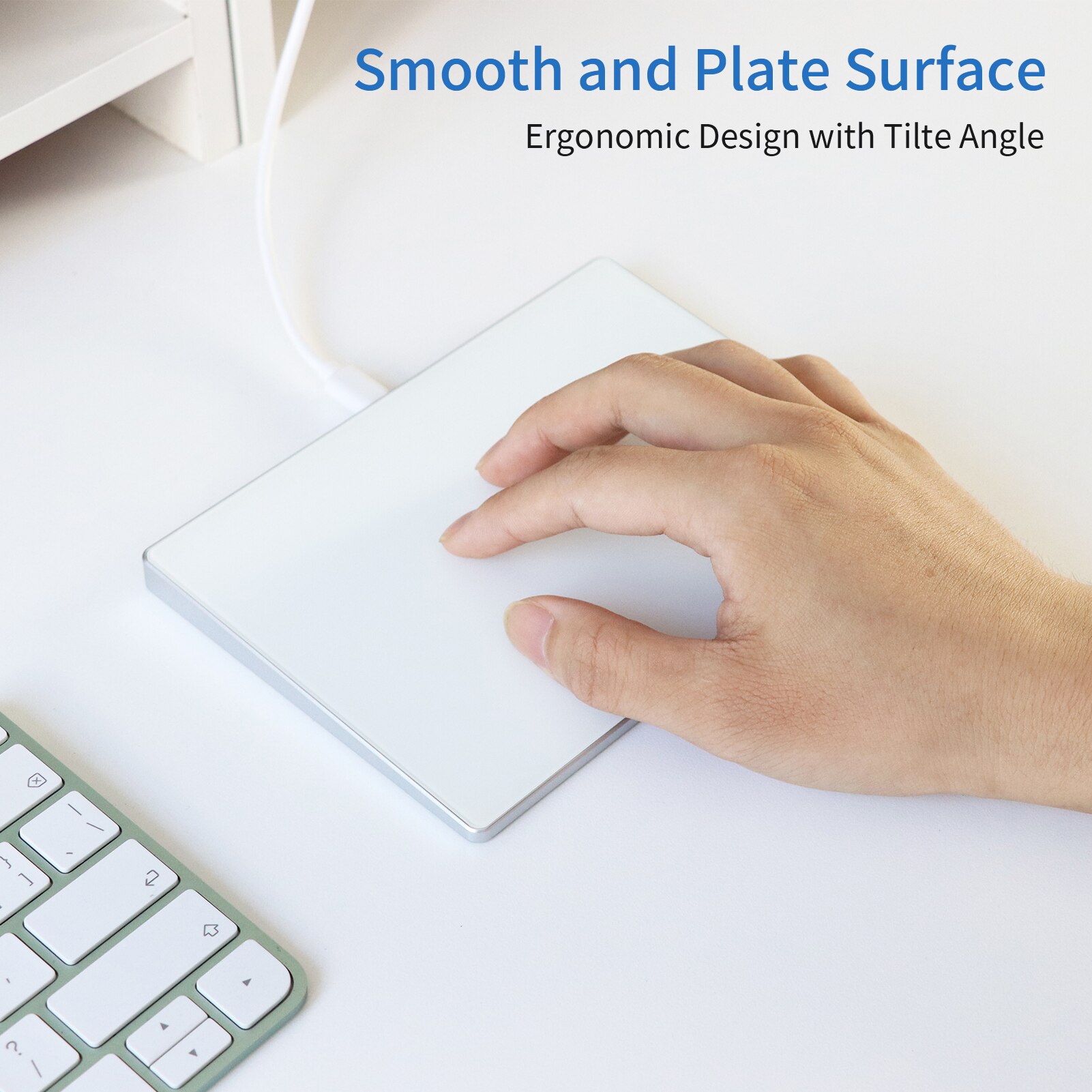 BOSTO Wired USB Touchpad Trackpad for Desktop Computer Laptop PC User Compatible with IOS System