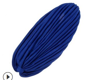 retro ensfarget tonet lue dame yoga sport hårbånd hijab varmt sjal dame foulard femme pannebånd hår bufanda mujer sjal: 2