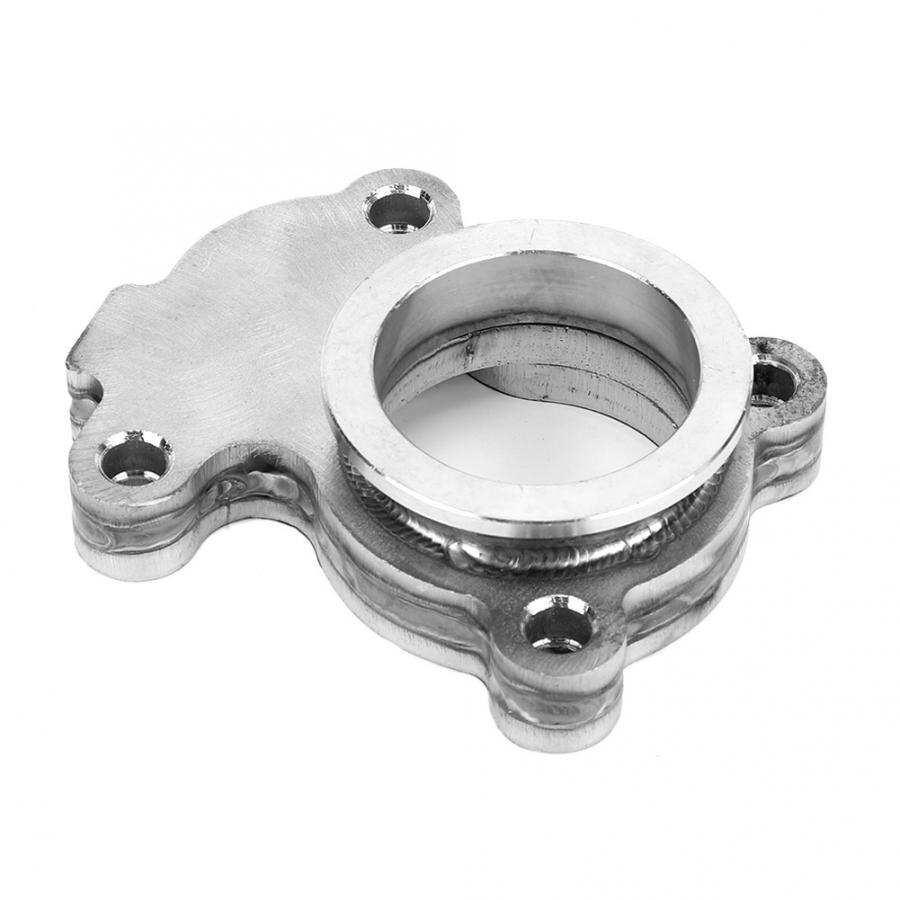 GT15 Turbo Waste Gate Outlet Exhaust Gasket Adapter with 2in V Band Flange Turbo Outlet Adapter Exhaust Housing