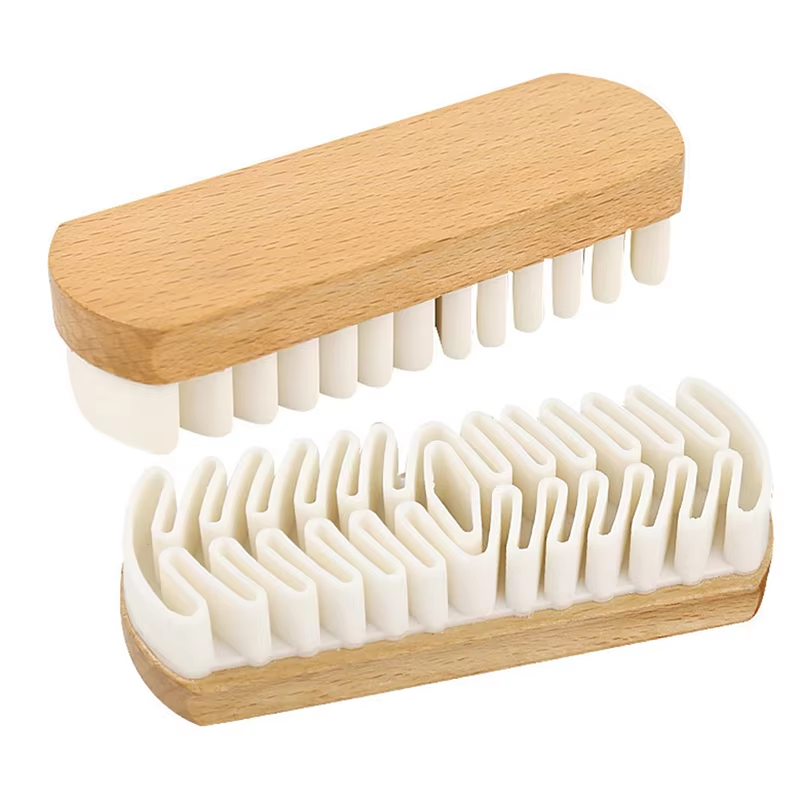 Brosse de nettoyage intérieur de voiture en daim, 2 pièces, tissus en peluche, peau de cerf, brosse de soins de beauté, outils de nettoyage de tapisserie de voiture