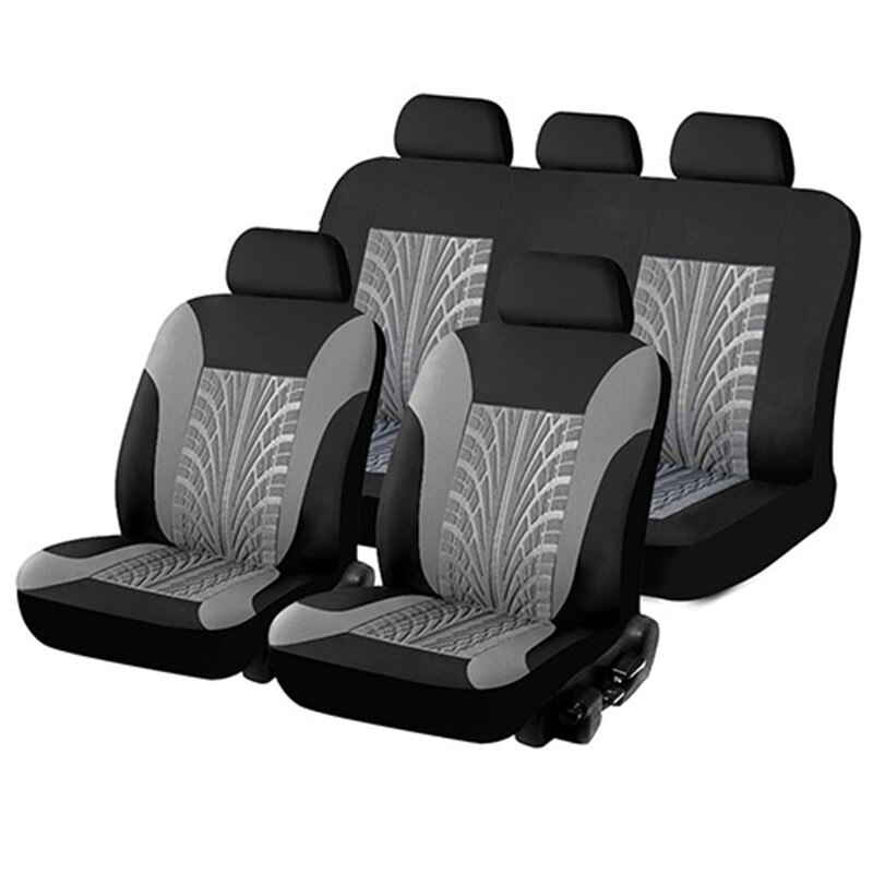 Funda Universal para asiento de coche, cubierta protectora para todos los modelos de MITSUBISHI ASX, Eclipse, roadster, cross, Lancer, Pajero, Outlander, Sport Triton: gray a set 9PCS