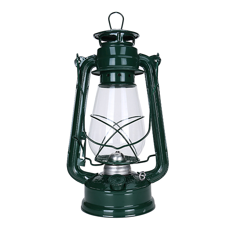 31cm retro oljelamper trikselampe hestelampe campinglampe miljøvern adelsfamilie håndverk ornament dekorativ lampe: Grønn
