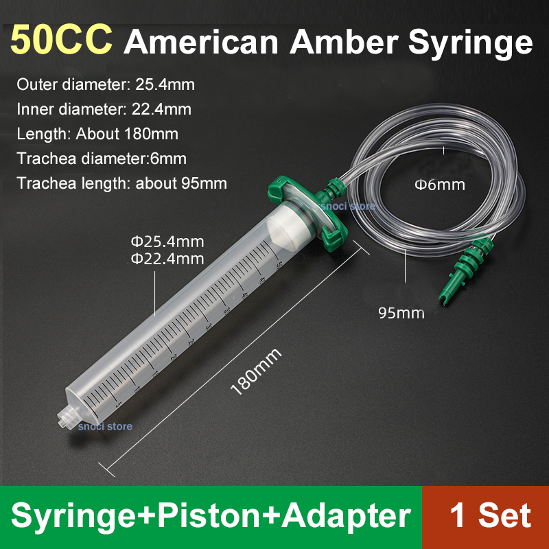 Kunststoff-Flüssigkeitsspender, Spritzenzylinder-Nadeladapter, 3 cc, 5 cc, 10 cc, 30 cc, 55 cc, Kleber-Dosierdüse mit Kolben und mit Skala: Grau