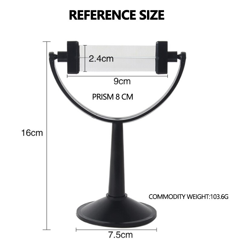 Big Triangular Optical Prisms Glass Physics Teaching Refracted Light Spectrum Rainbow Children Students for