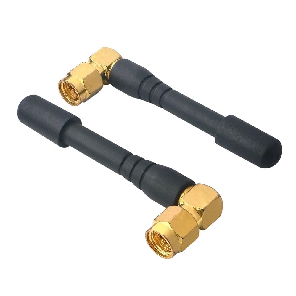 2 unid/lote 2-3dbi antena GSM GPRS 900/1800MHz antena 7cm SMA macho conector de ángulo recto