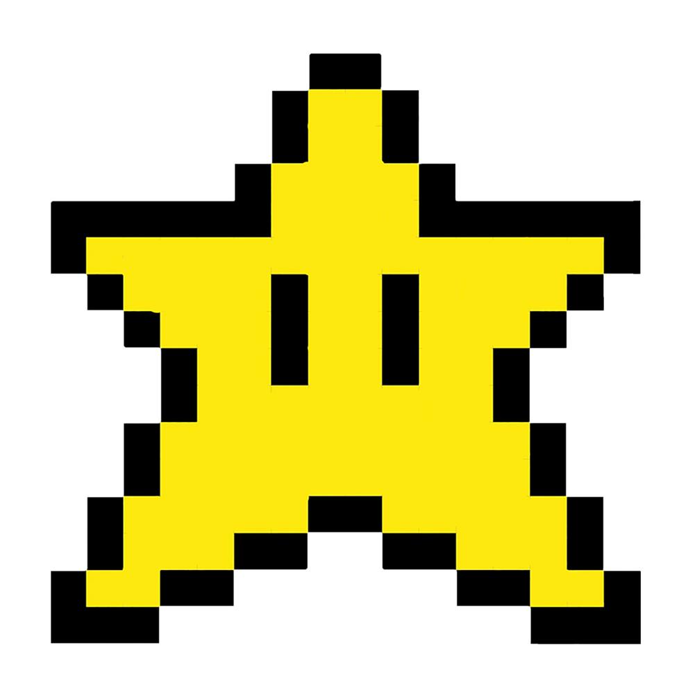 Pixel Star Christmas Tree Topper Pixel Stars On Christmas Tree 3D Star Shape ABS Plastic Christmas Tree Decoration Topper: Default Title