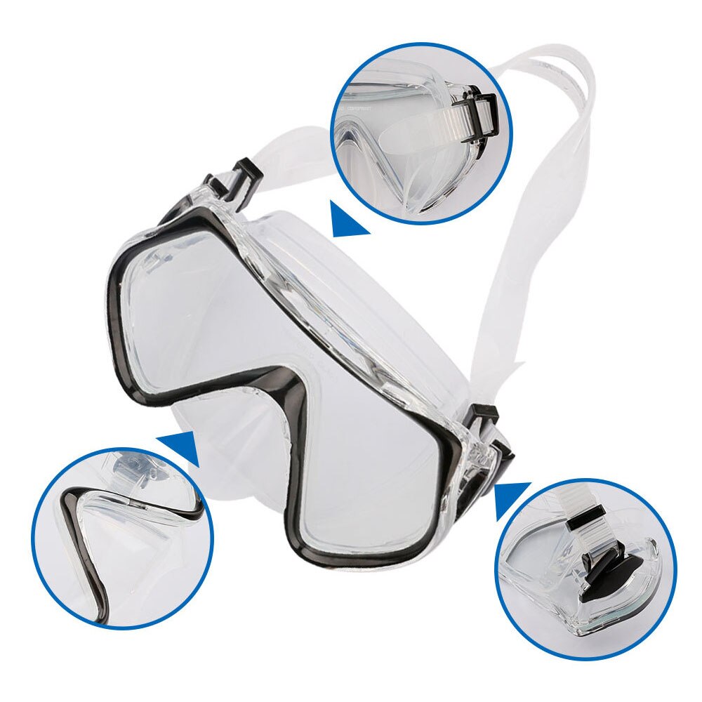 Scuba Diving Goggles Mask Snorkel Set Glasses Spearfishing Gear Silicone Swimming Dive Equipment