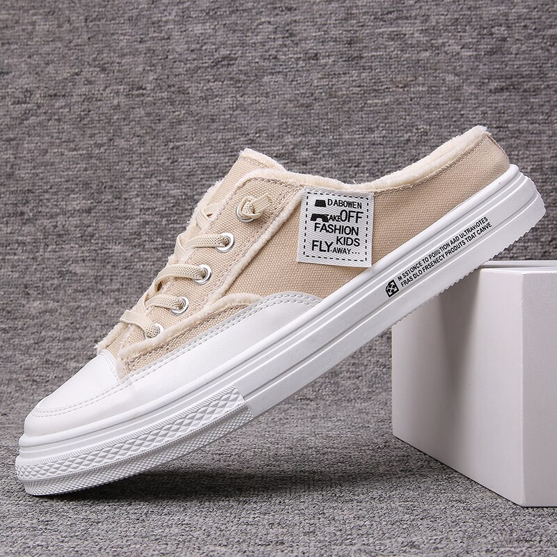 Zapatos de verano para Hombre, Sandalias sin cordones para playa, zapatillas de Hombre, zuecos de para Hombre, Sandalias transpirables de lona, Zapatos para Hombre