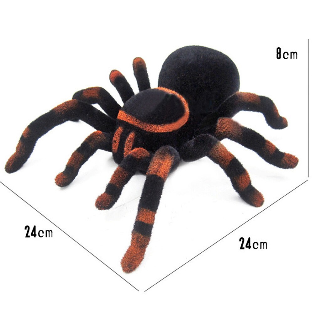 Remote Control Infrared RC Tarantula Creepy Spider Prank Joke Insect Bug Toy