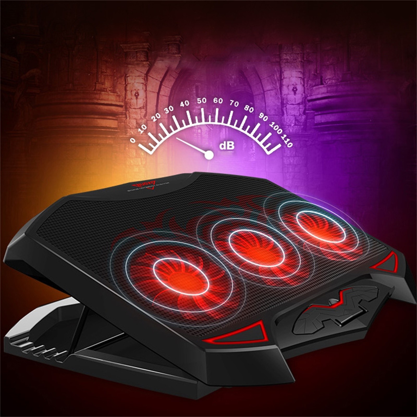 Heat Sink Laptop Cooler Cooling Pad Slim Portable USB Powered (3 Fans) Good Cooling Effect For Games