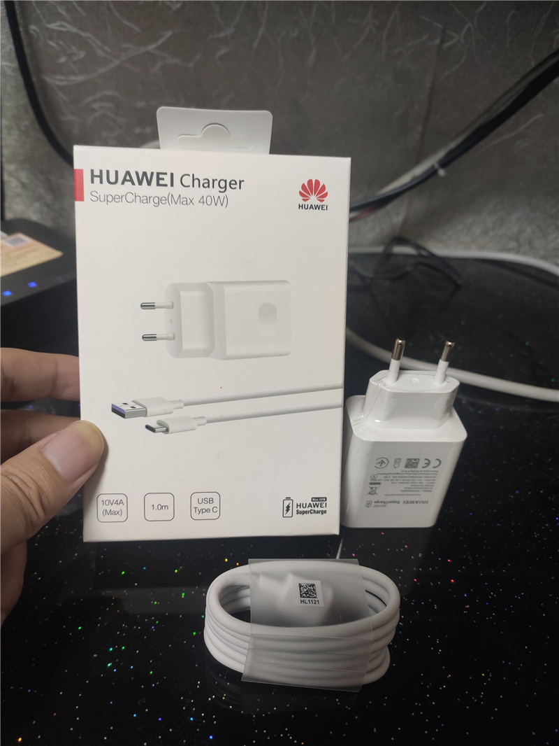 Huawei-cargador rápido Original de 4,5 V, 5A, 22,5 W, 40W, para P20 Pro, P30, P40 Lite, Mate 10, Mate 20, 30 Pro, 5A, Cable tipo C: EU 40W box set