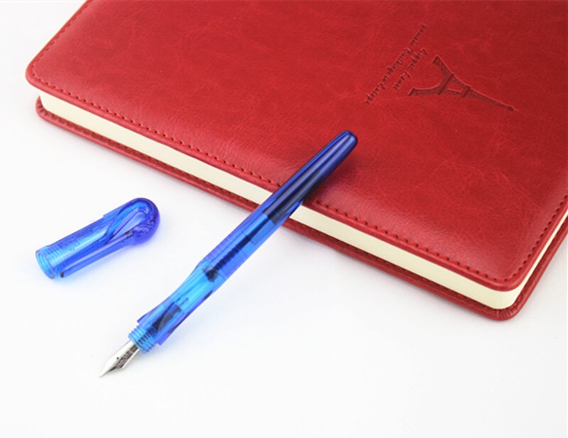 JINHAO-pluma estilográfica de metal swan de , pluma transparente de tinta de 0,5mm, papelería, suministros escolares de oficina, para nuevos estudiantes