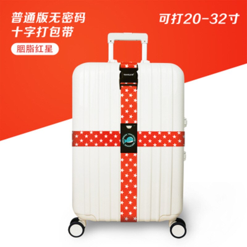 Bagagerem krydsbælte pakning justerbar rejse kuffert med nylon kuffert med rejsetilbehør: 04