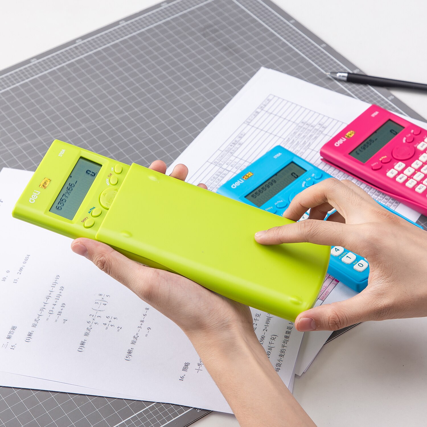 Deli Multi-functional Scientific Calculator Computing Tools for School Office Use Supplies Students Stationery