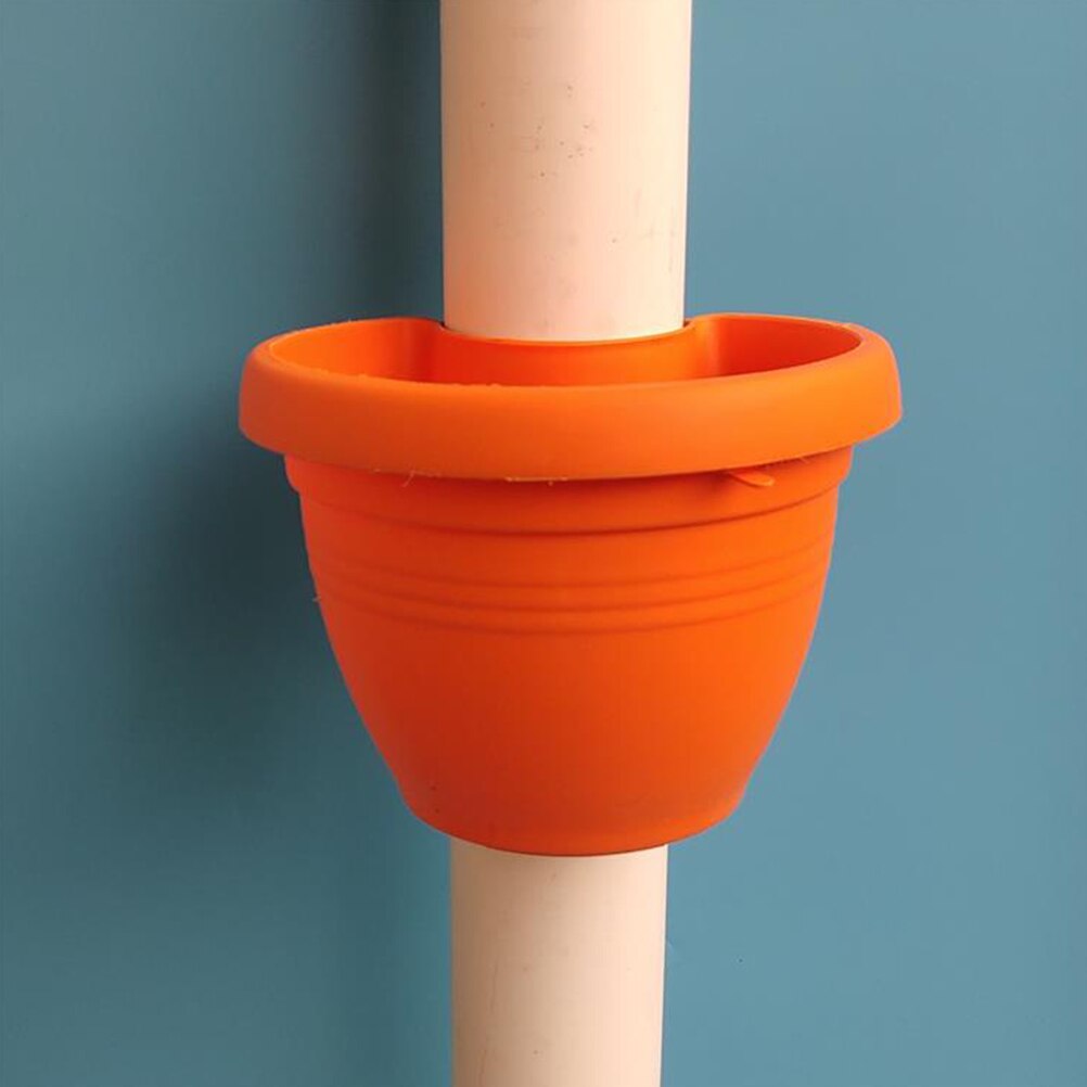 3Pcs/Set Drain Pipe Flower Pots Tubs Gutter Downspout Flowerpot for Plants and Flowers (Size S/L)