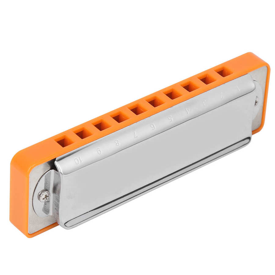 10-Hole Harmonica Blues B Key Harmonica Harp Woodwind Musical Instrument Beginner Practice AM-20D