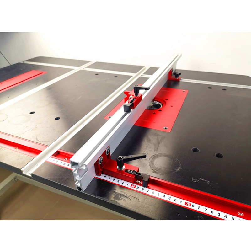Udskæring aluminiumslegering t-spor model 45 t slot standard geringsstop geringsmåler til arbejdsbord router bord