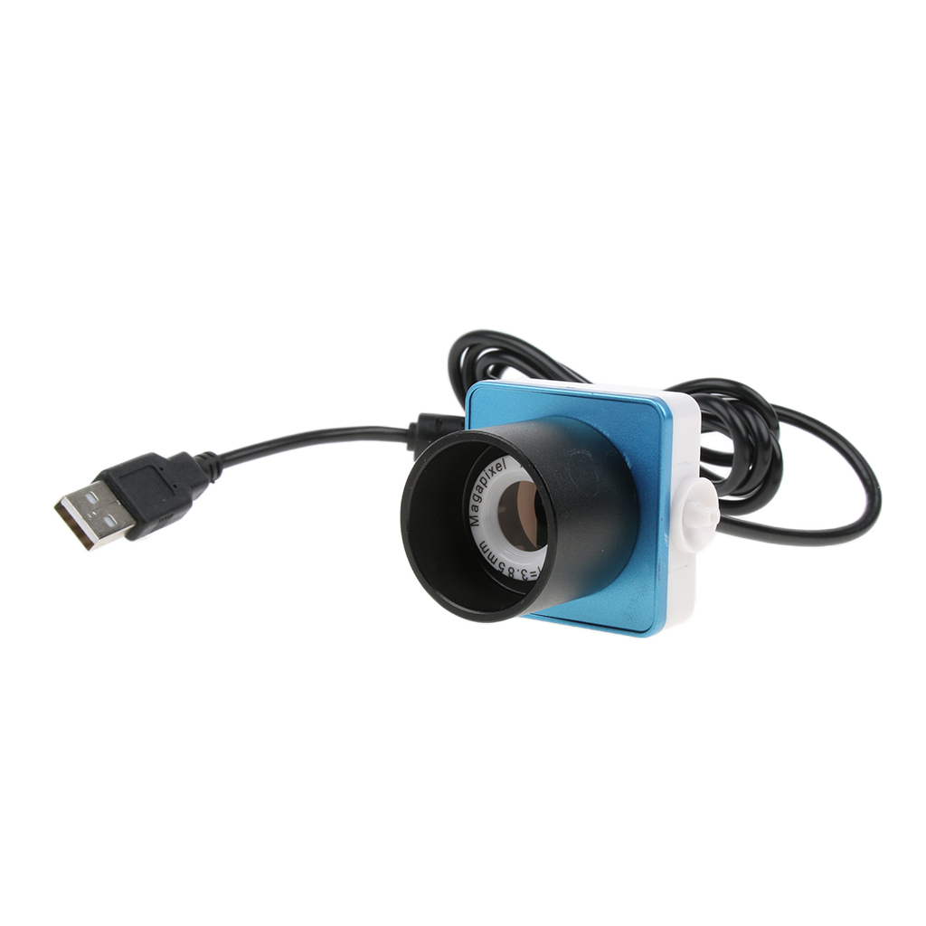 Usb 0.3mp teleskop mikroskop elektronisk okular digitalkamera 1.25 tum /31.7mm ( svart+blå)