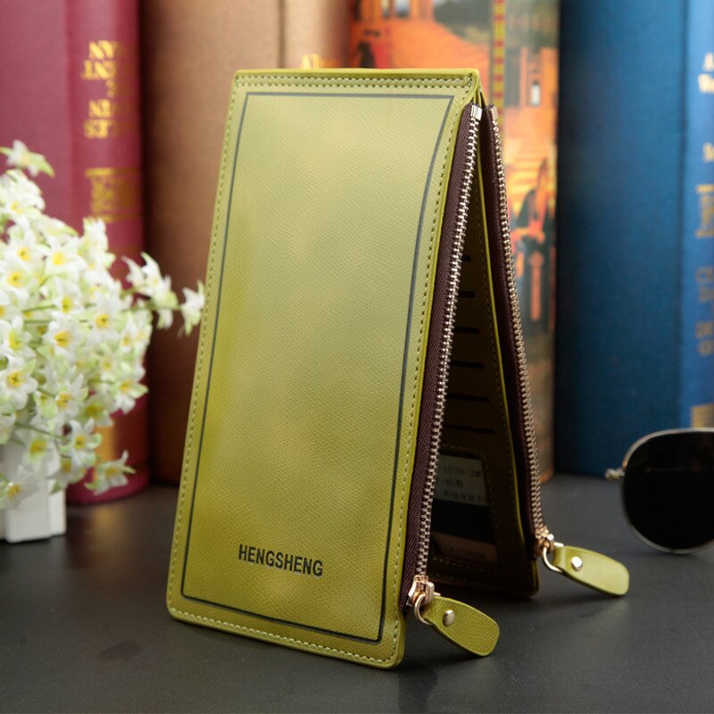 Baellerry – portefeuille en cuir pour femmes, porte-cartes, pochette décontractée, fermeture éclair, à loquet,: 04