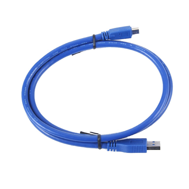 Usb 3.0 a han til mini 10 pin b forlængerkabelledning til tabletter camcorders hub hdd-stik