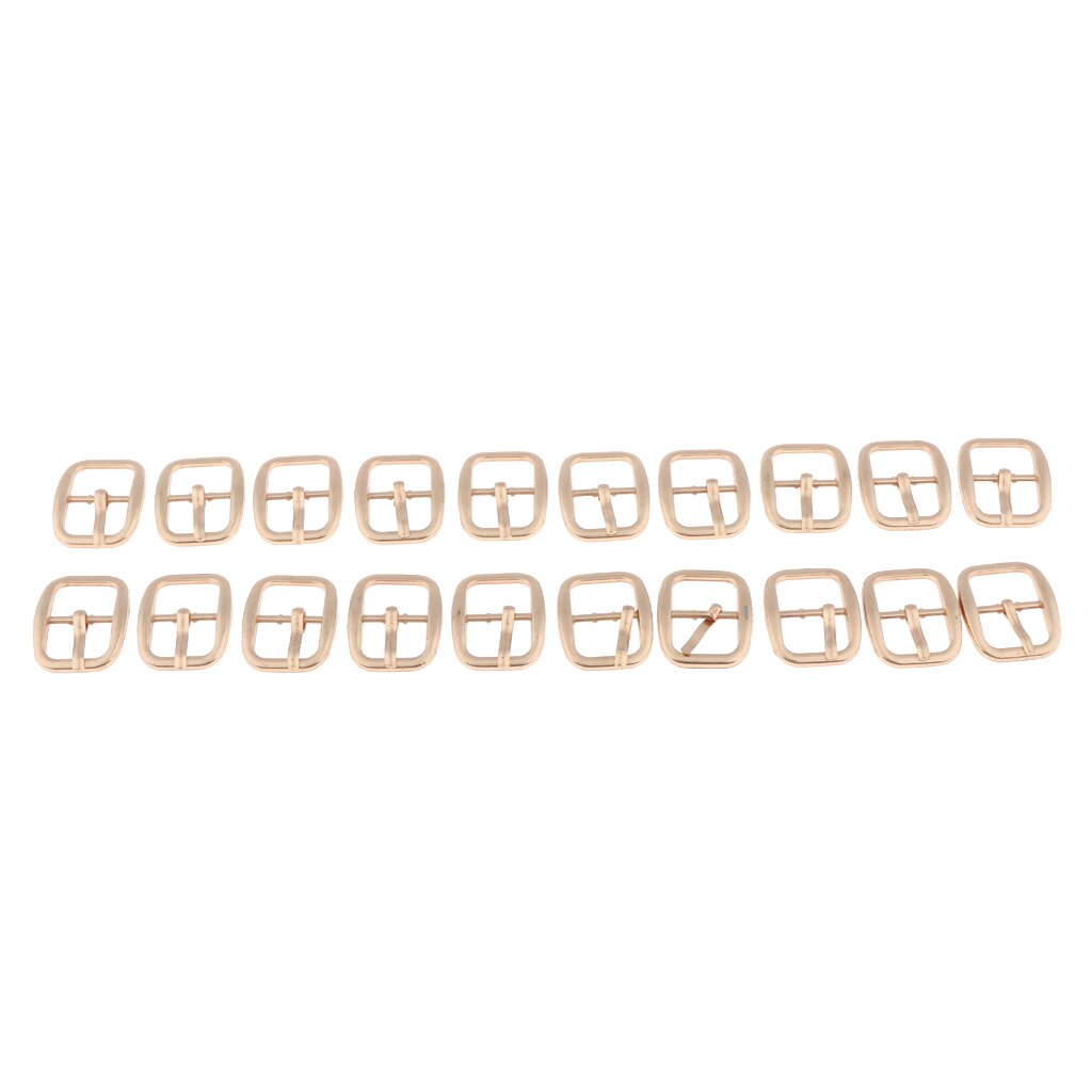 Pack Of 20pcs Antique Metal Buckles Art Crafts DIY Shoe Bag Sewing 18 X 10mm